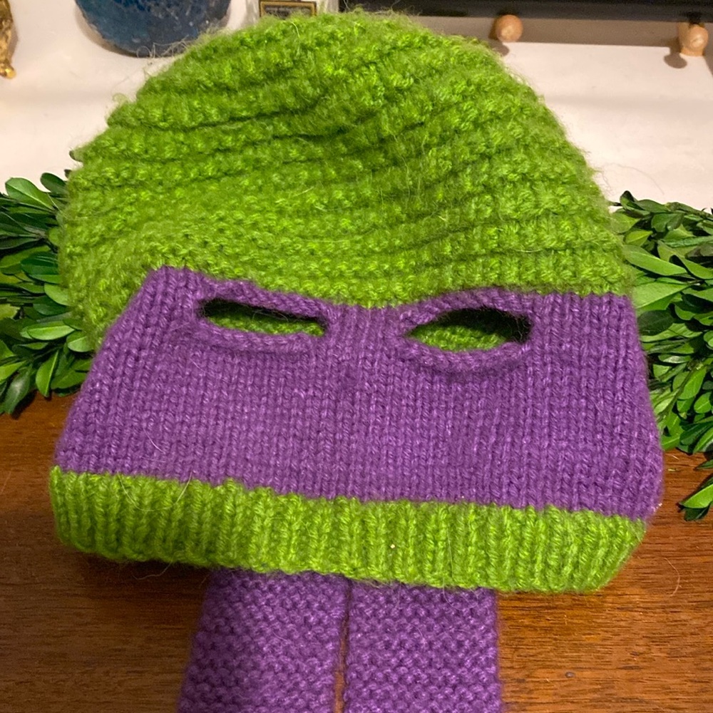 Teenage mutant ninja turtles ninja turtle knitted hat toddler/kids
